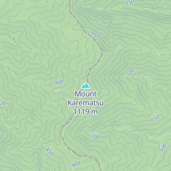 Map of Mount Karematsu