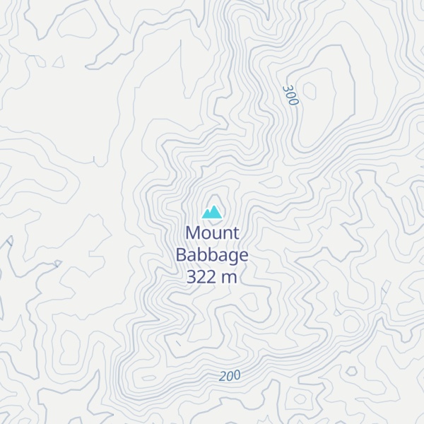 Map of Mount Babbage