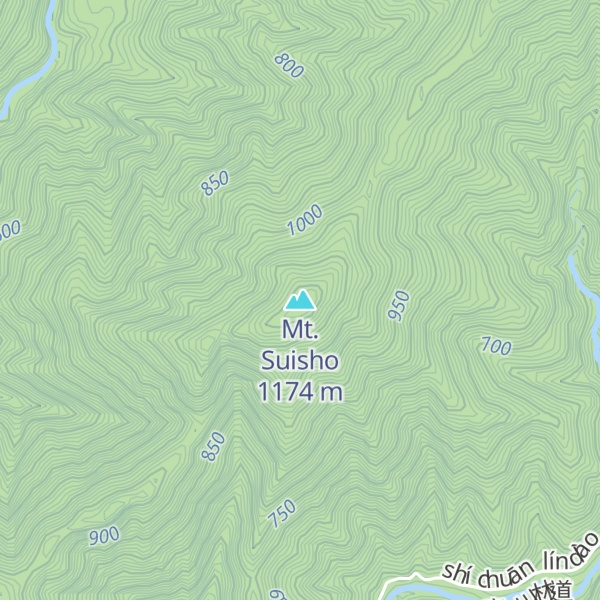 Map of Mt. Suisho