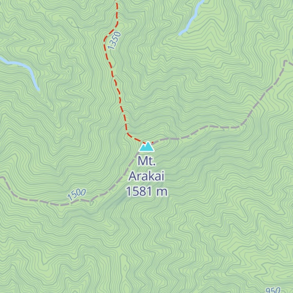 Map of Mt. Arakai