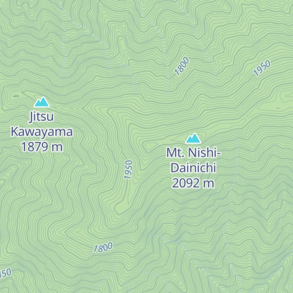 Map of Mt. Yakushi