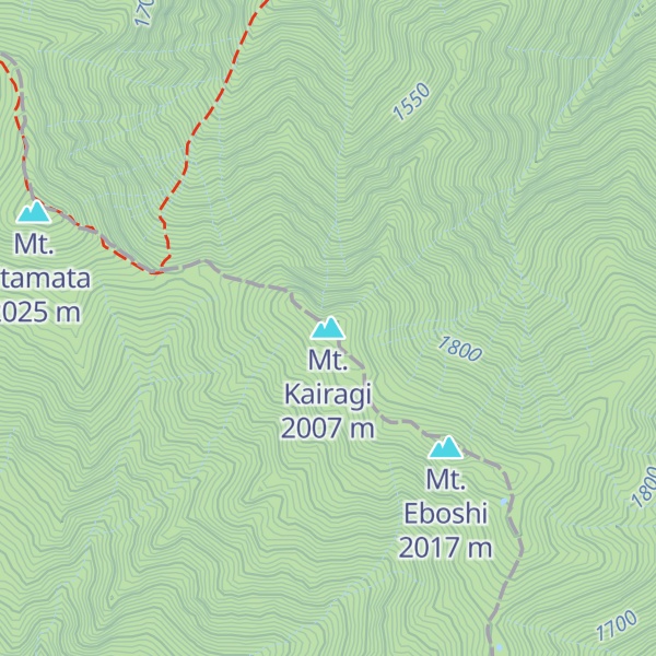 Map of Mt. Kairagi