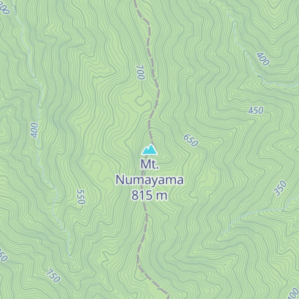 Map of Mt. Numayama