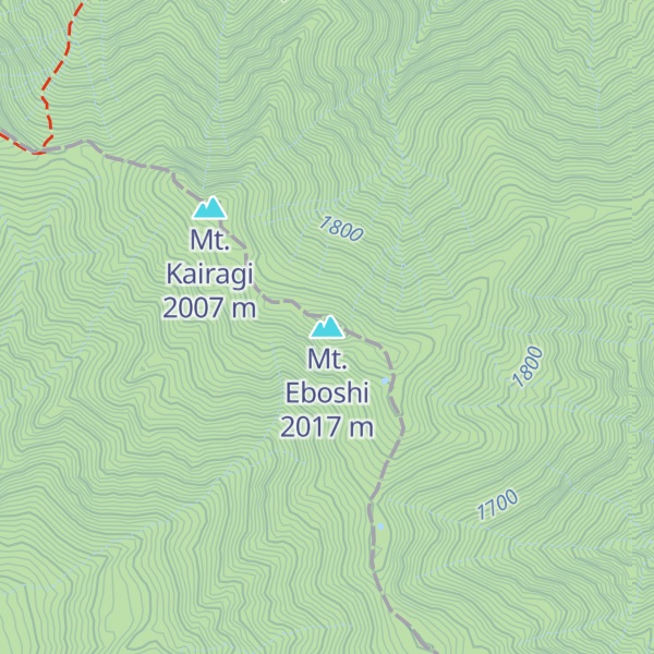 Map of Mt. Eboshi