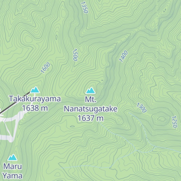 Map of Mt. Nanatsugatake