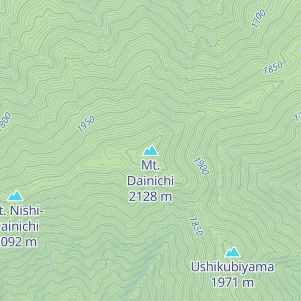 Map of Mt. Dainichi