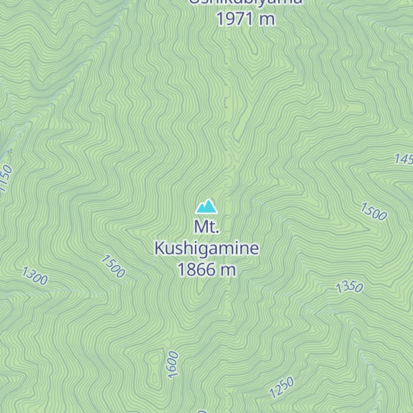 Map of Mt. Kushigamine
