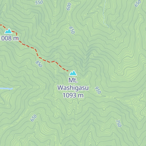Map of Mt. Washigasu