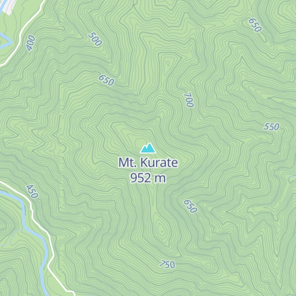 Map of Mt. Kurate