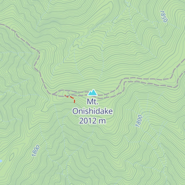 Map of Mt. Onishidake