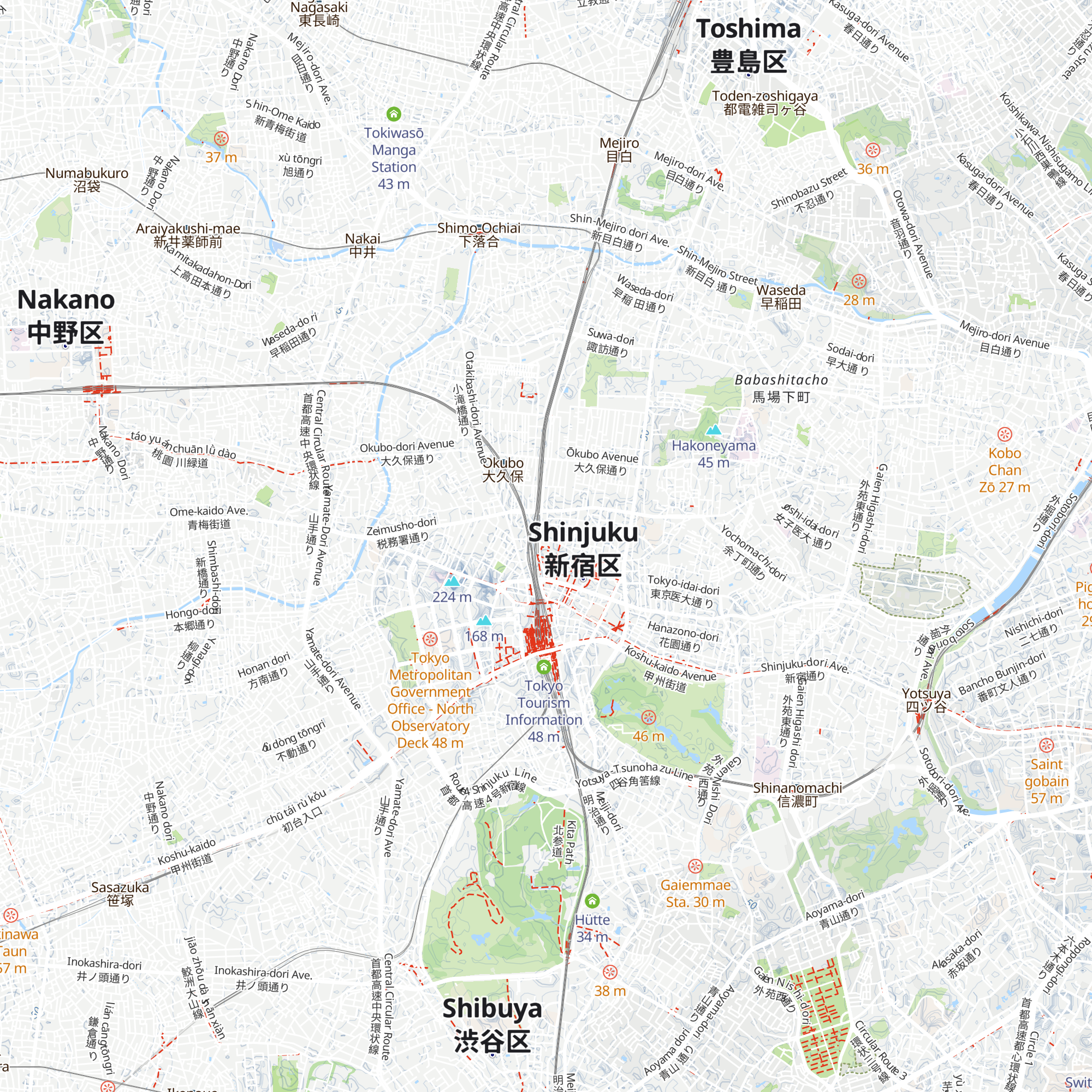 Kankō Annai Sho map