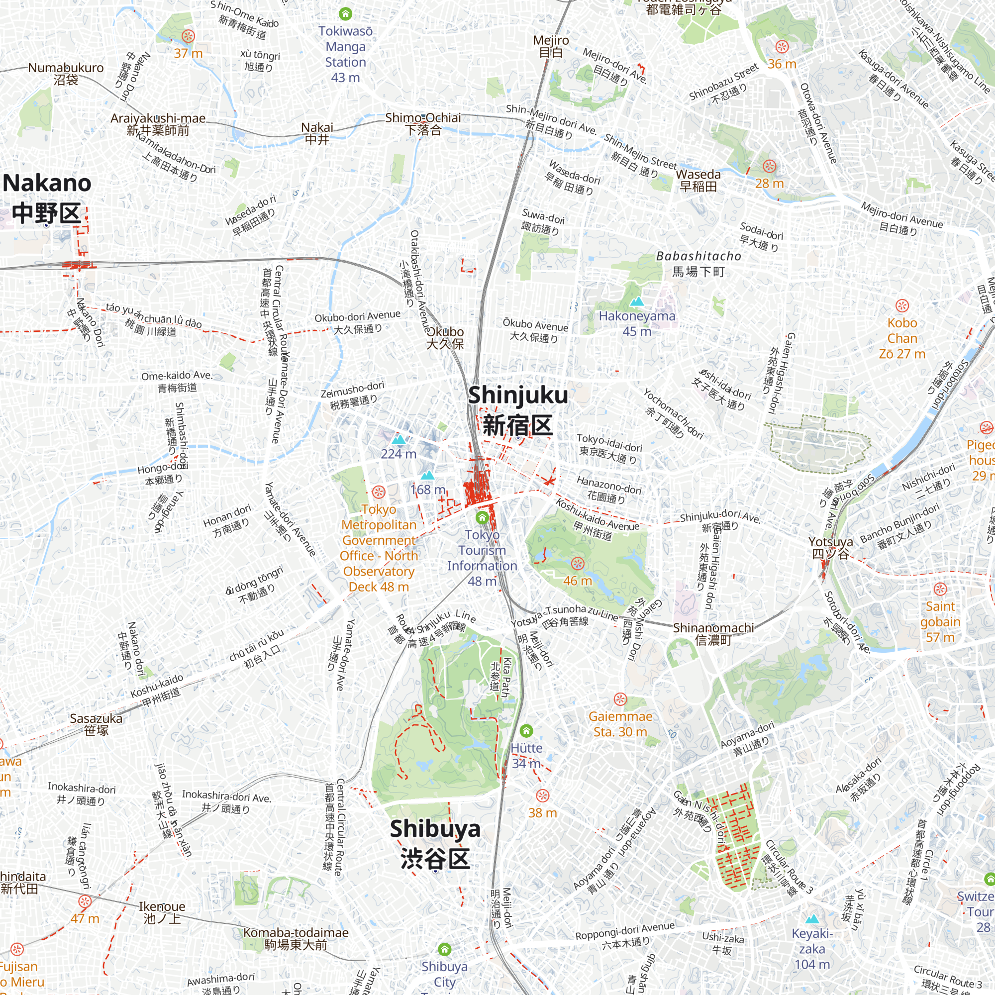 新宿観光案内所 map