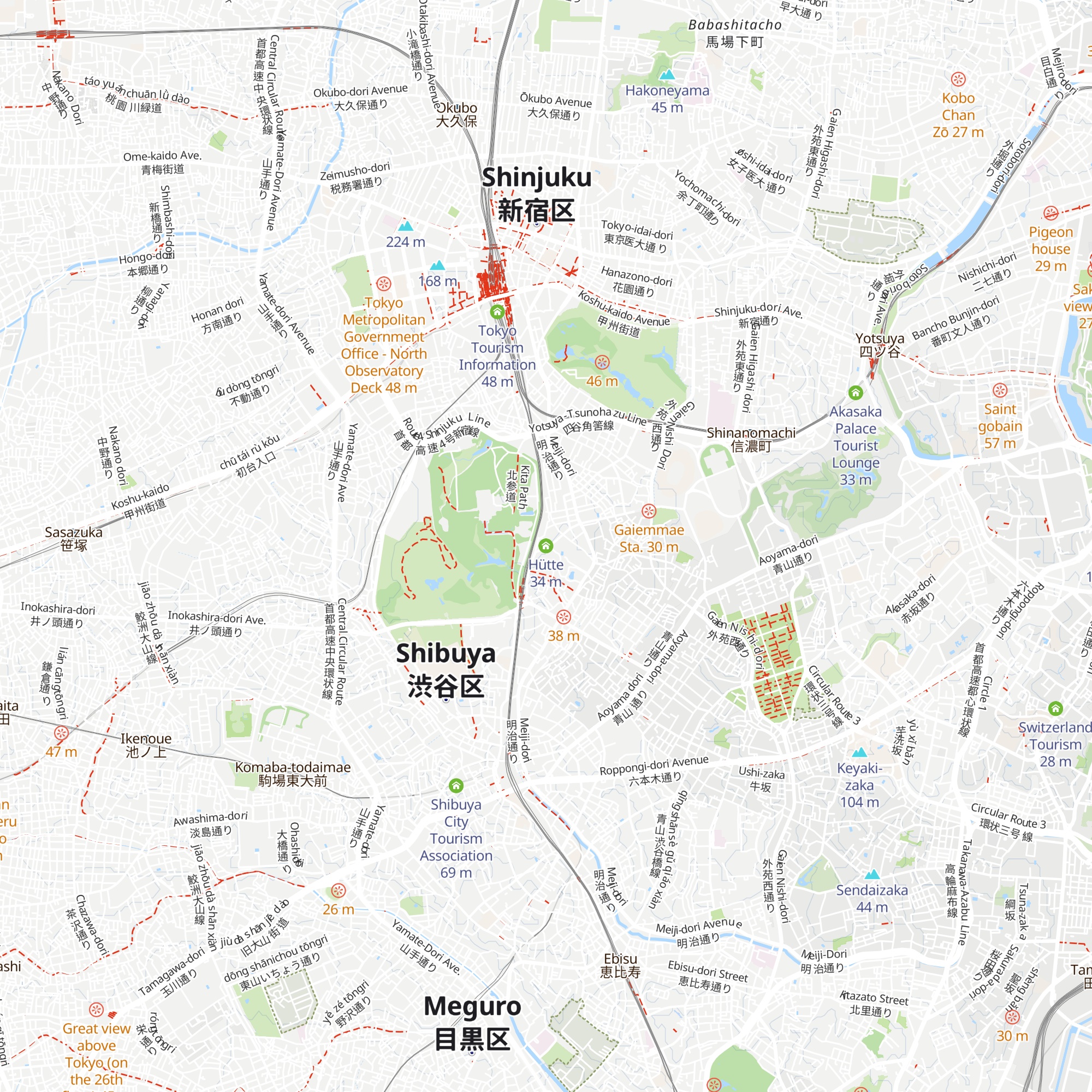 Hütte map