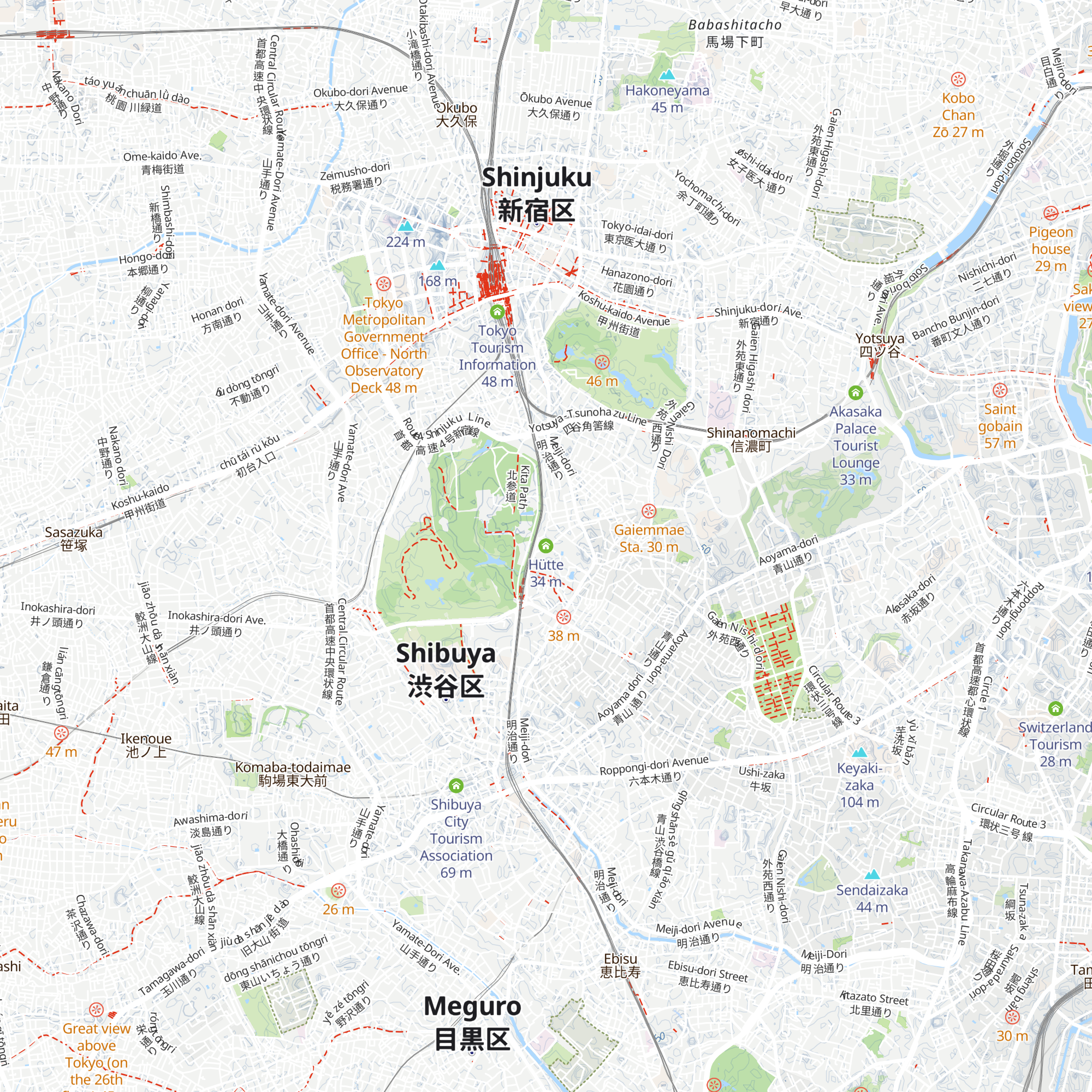 Hütte map