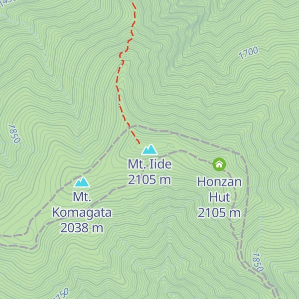 Map of Mt. Iide