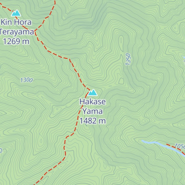 Map of Hakase Yama