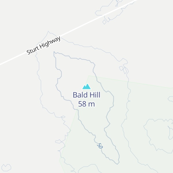 Map of Bald Hill