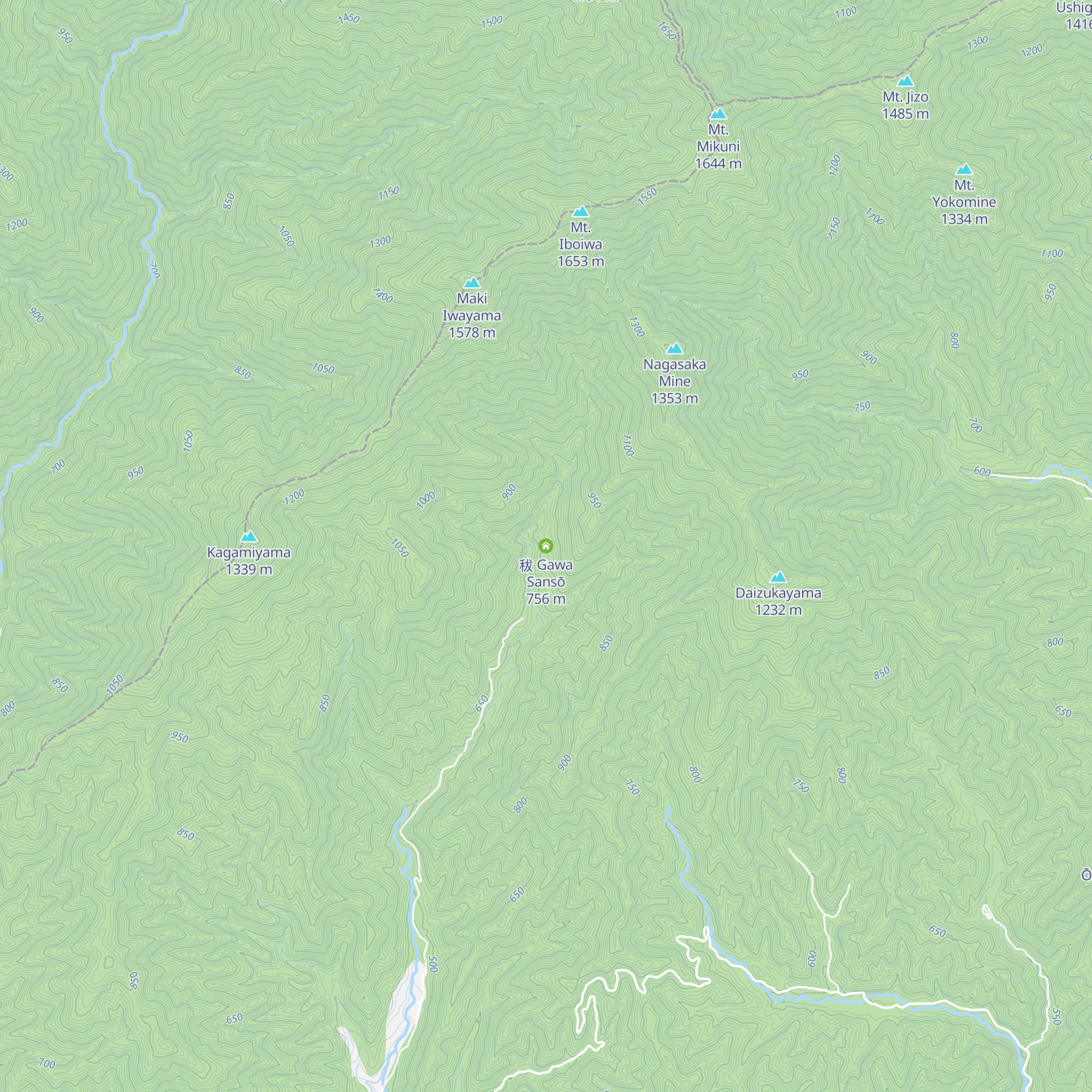 秡 Gawa Sansō map