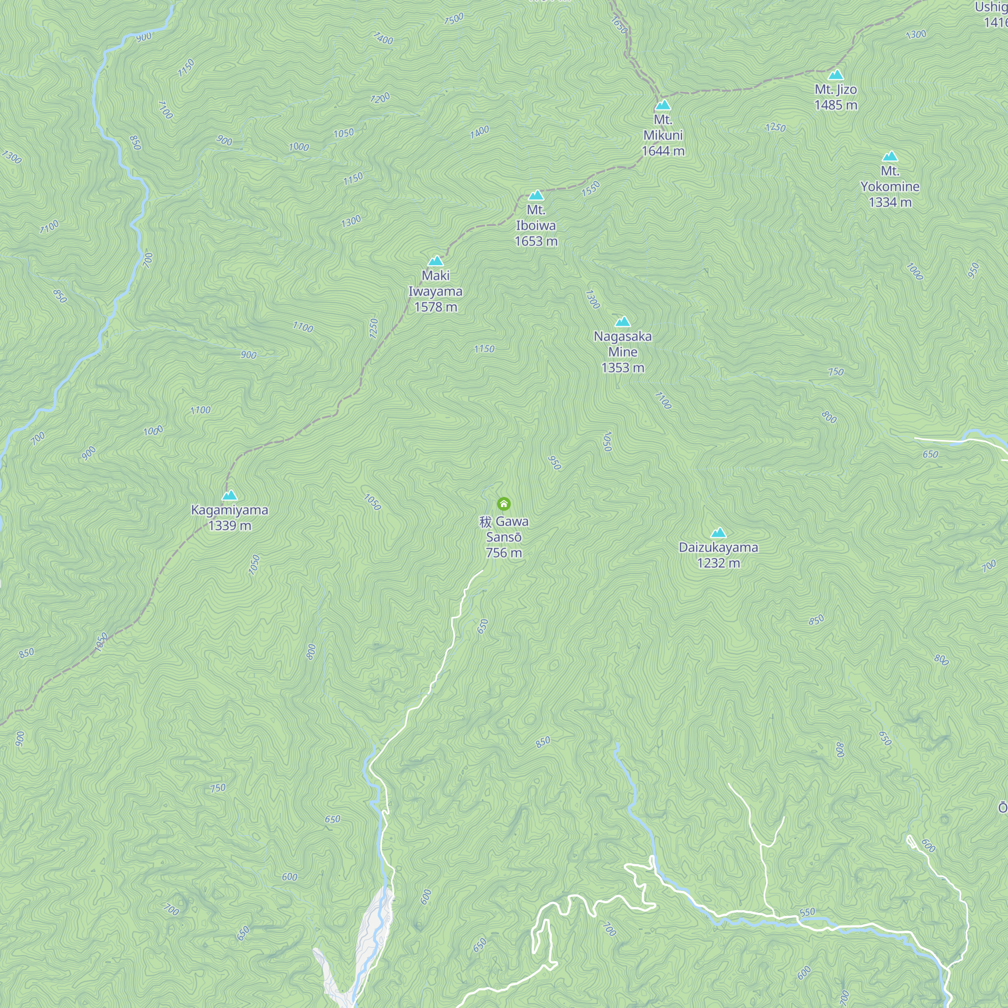 秡 Gawa Sansō map