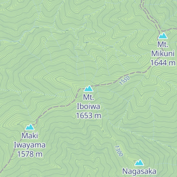 Map of Mt. Iboiwa