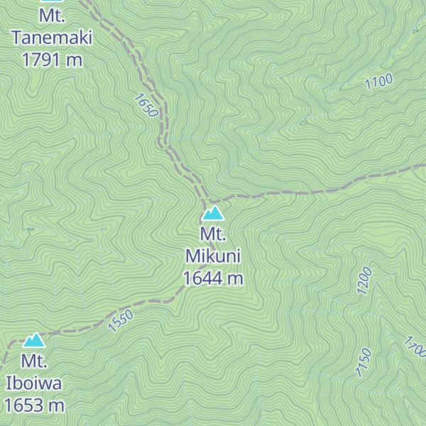 Map of Mt. Mikuni