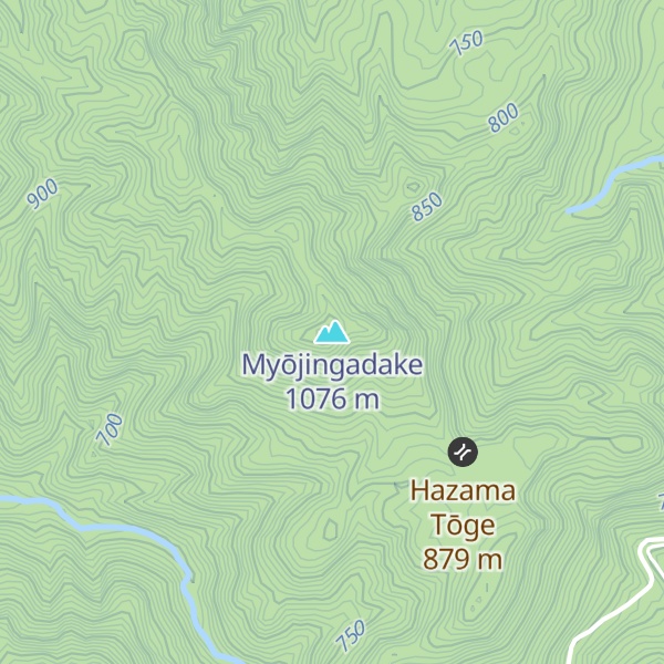 Map of Myōjingadake