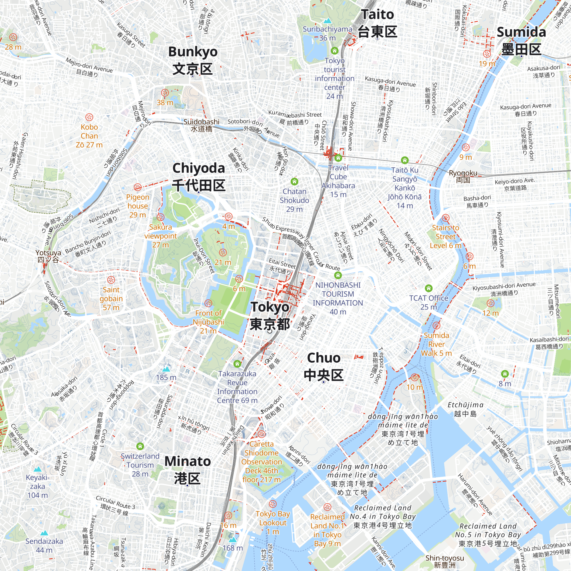 JR EAST Travel Service Center map