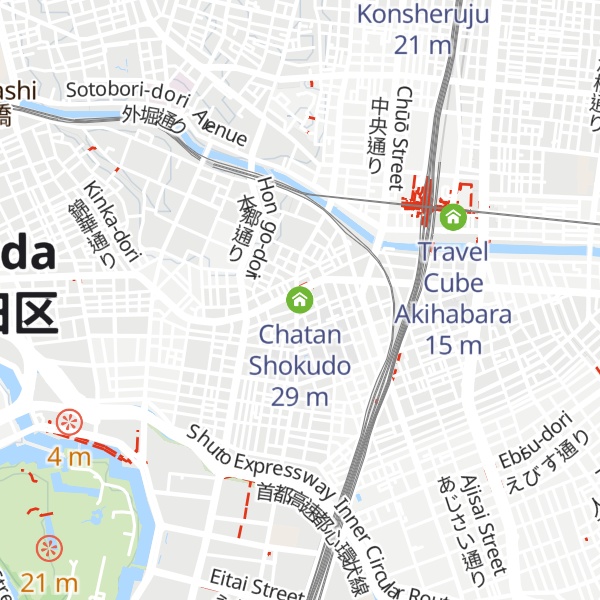 Map of Chatan Shokudo