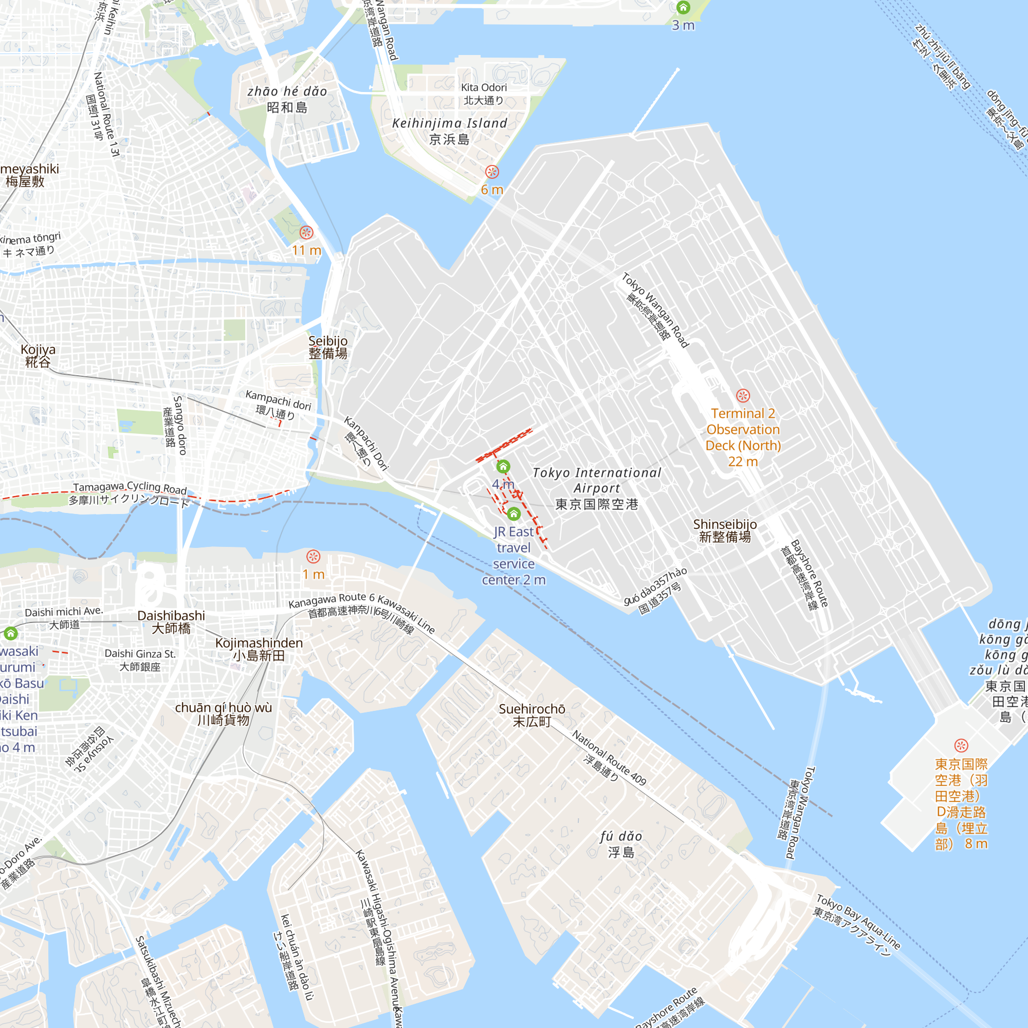 JR East travel service center map