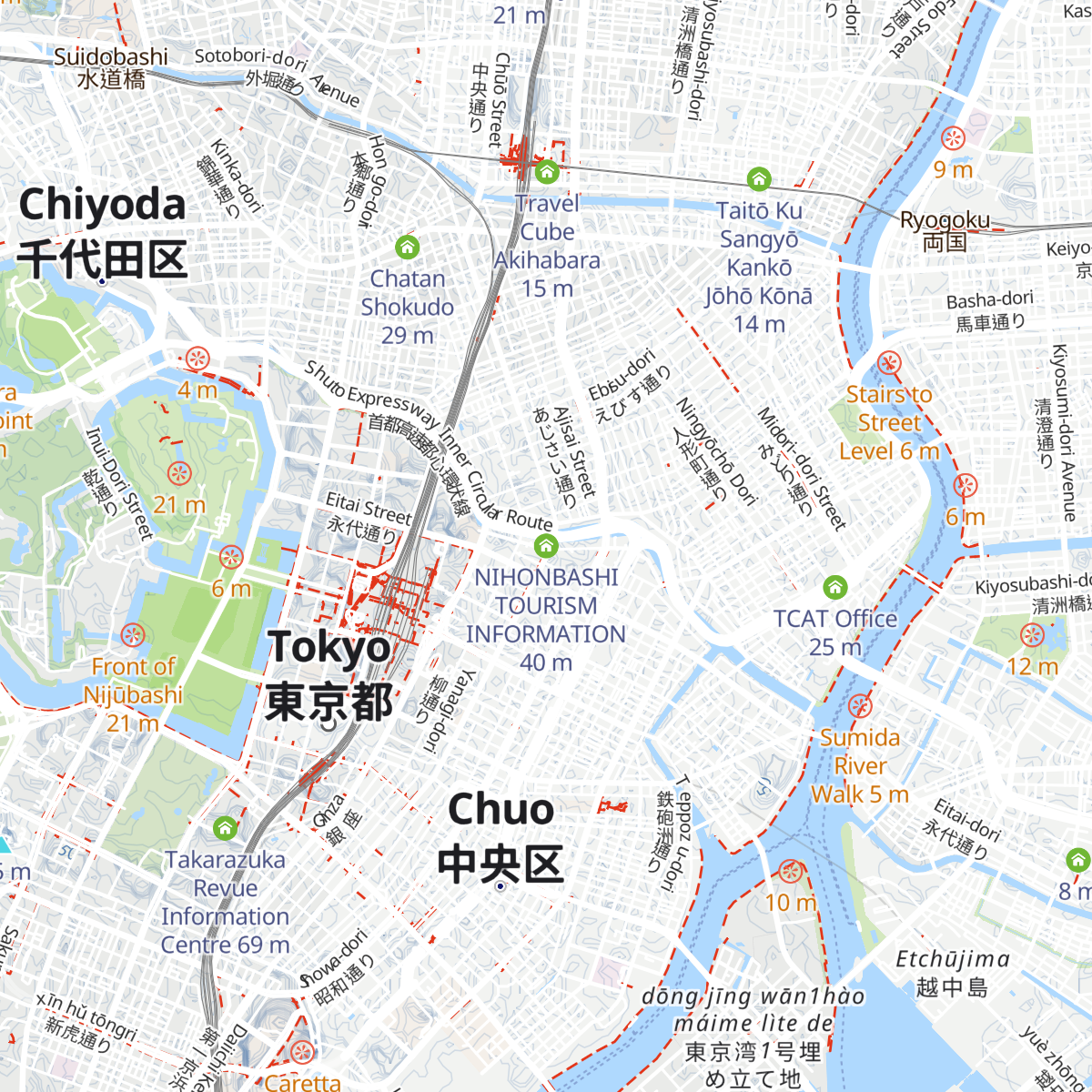 Nihombashi Kankō Annai Sho map