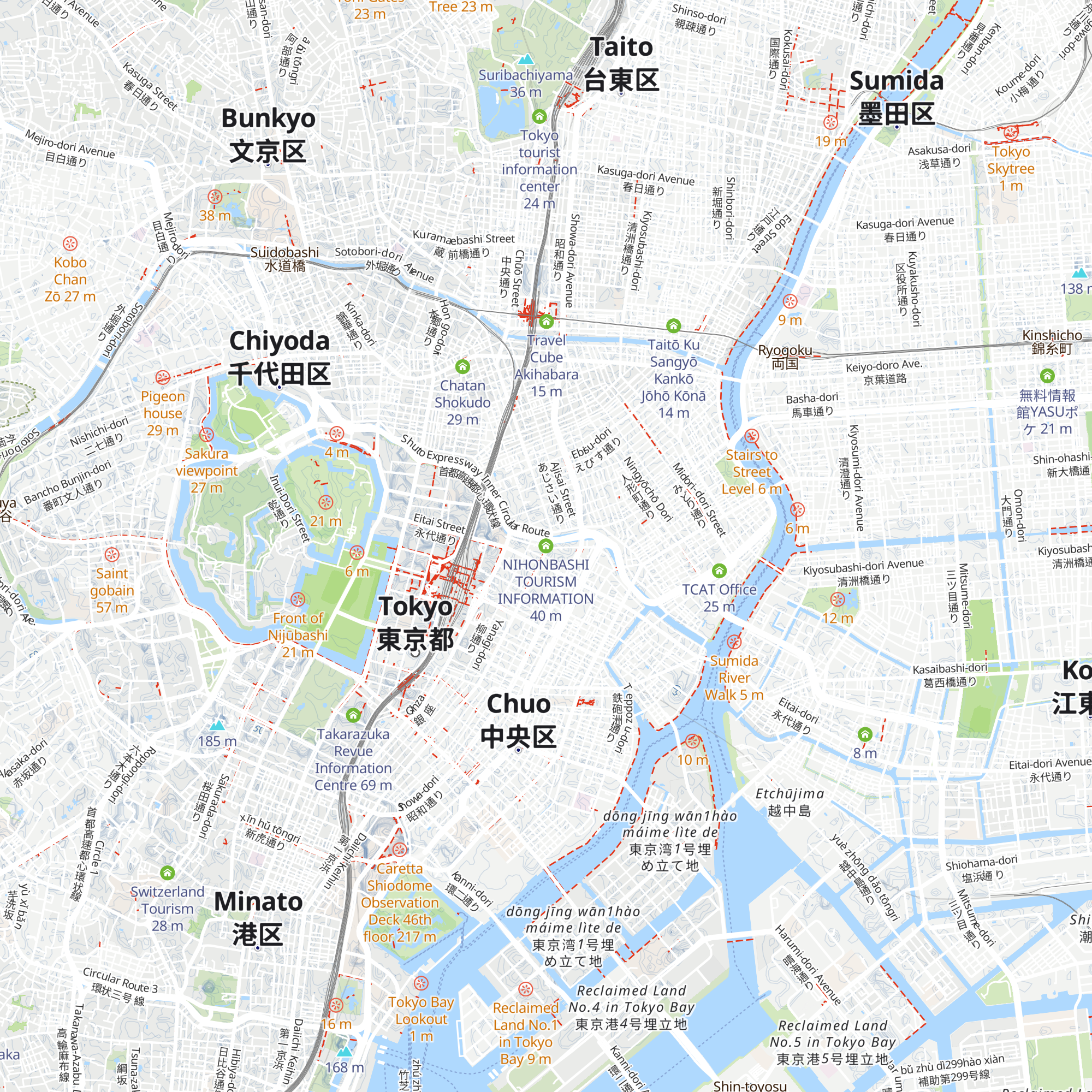 NIHONBASHI TOURISM INFORMATION map