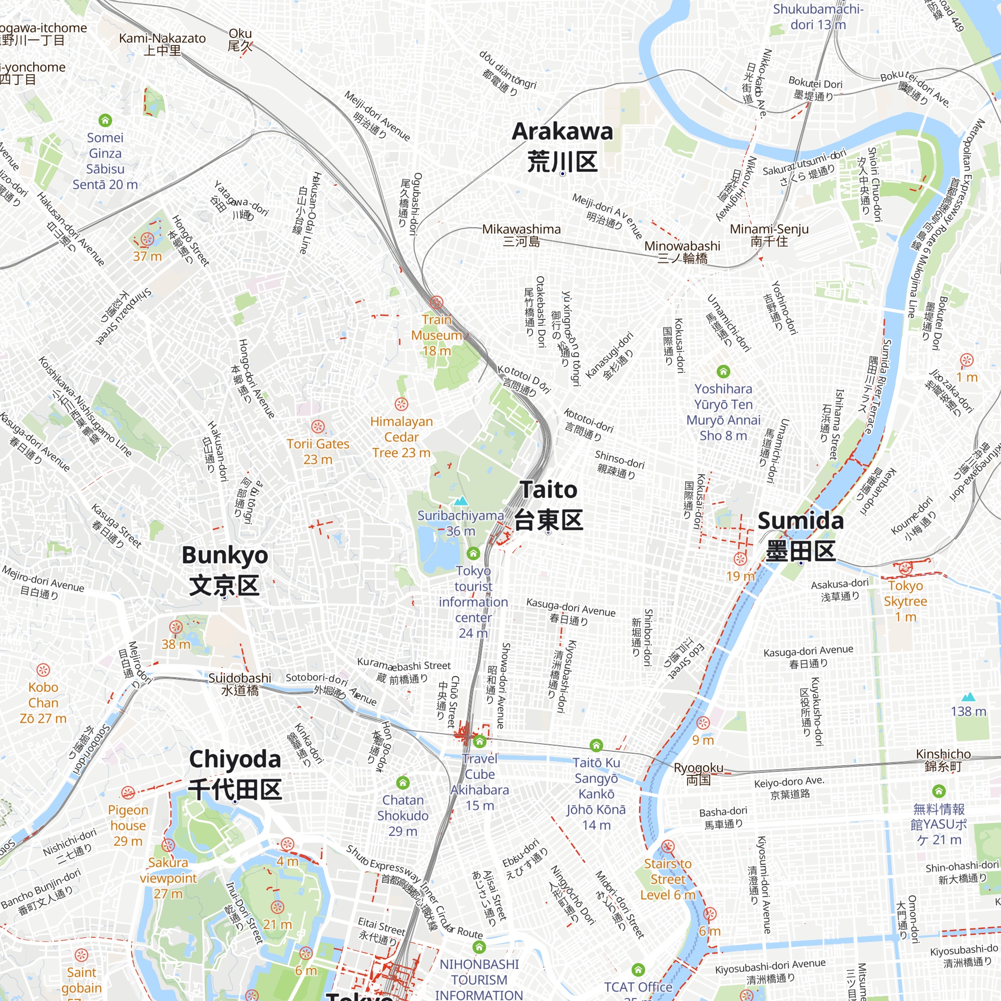 Parks Ueno Store map