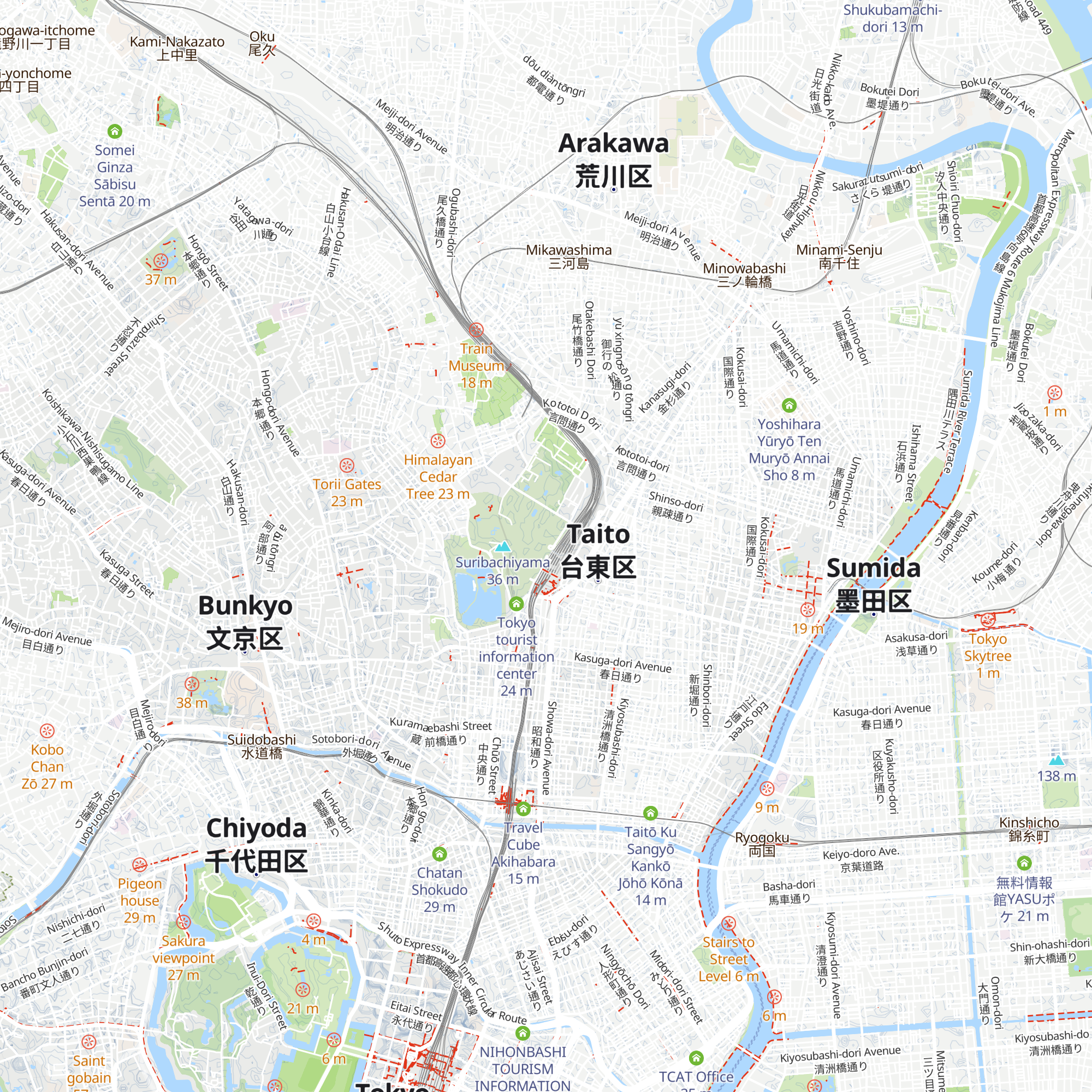 Parks Ueno Store map