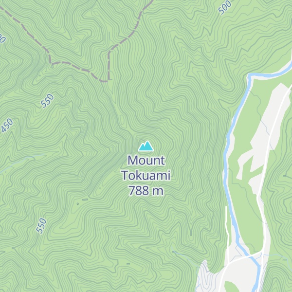 Map of Mount Tokuami