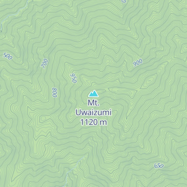 Map of Mt. Uwaizumi