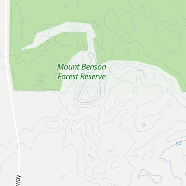 Map of Mount Benson