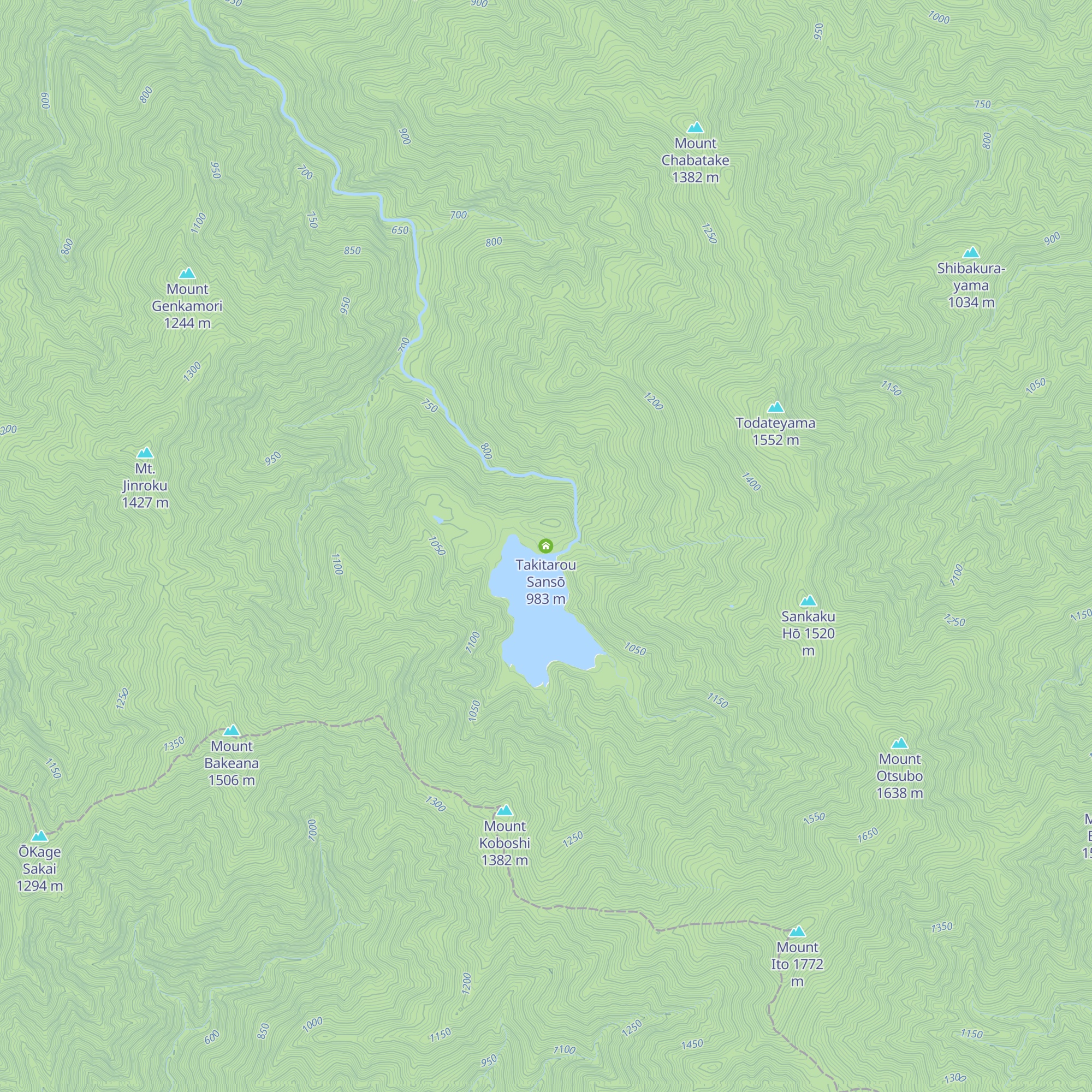 Takitarou Sansō map