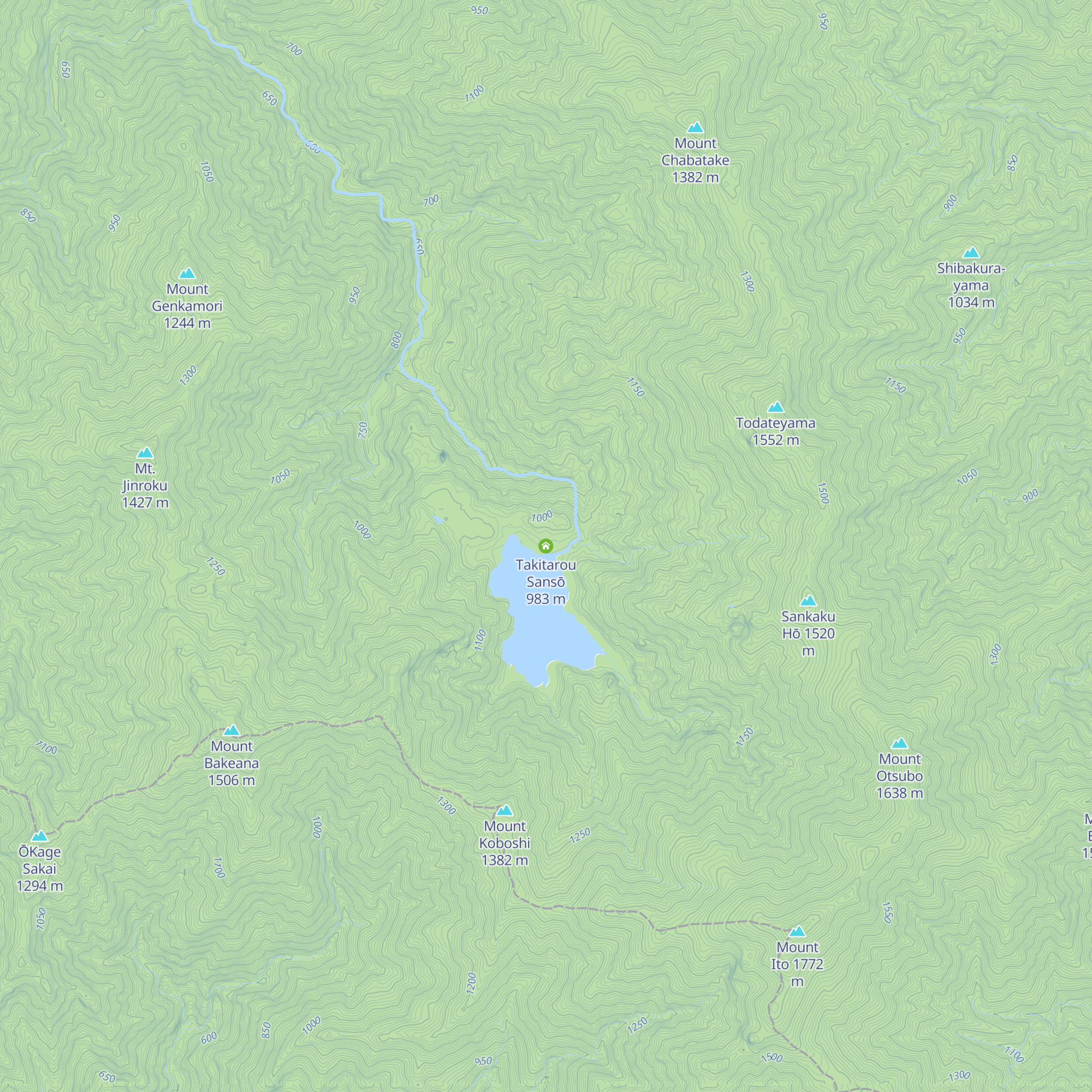 Takitarou Sansō map