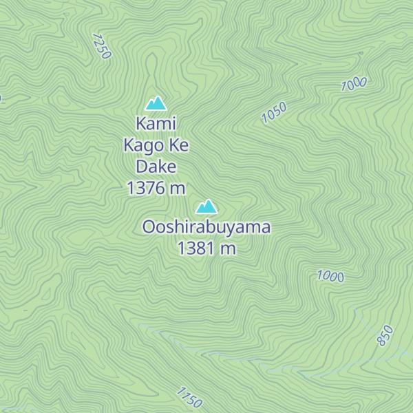 Map of Ooshirabuyama