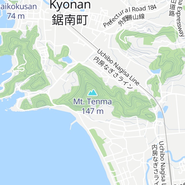 Map of Mt. Tenma
