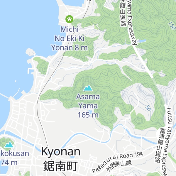 Map of Asama Yama