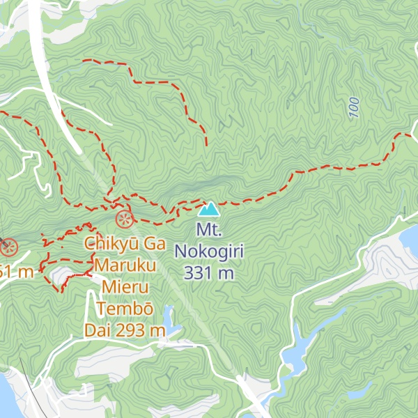 Map of Mt. Nokogiri