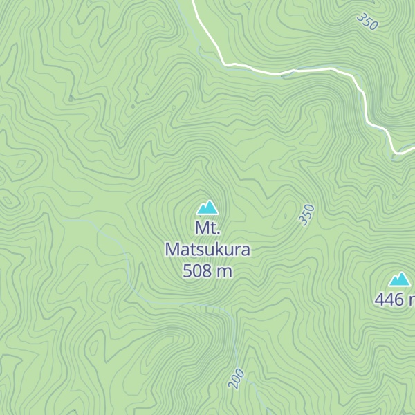 Map of Mt. Matsukura
