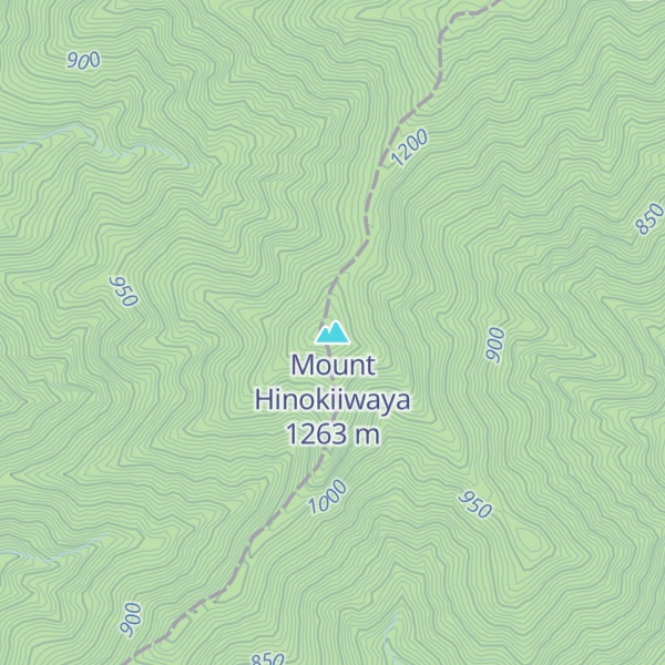 Map of Mount Hinokiiwaya