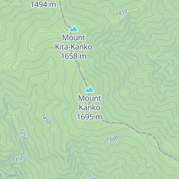 Map of Mount Kanko