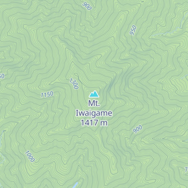 Map of Mt. Iwaigame
