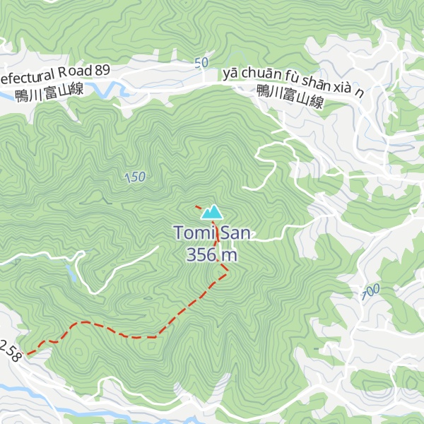 Map of Tomi San