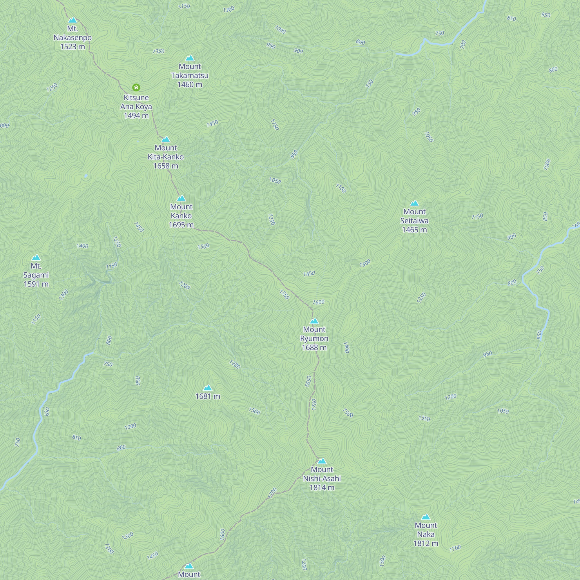 Ryūmonzan Hinan Koya map