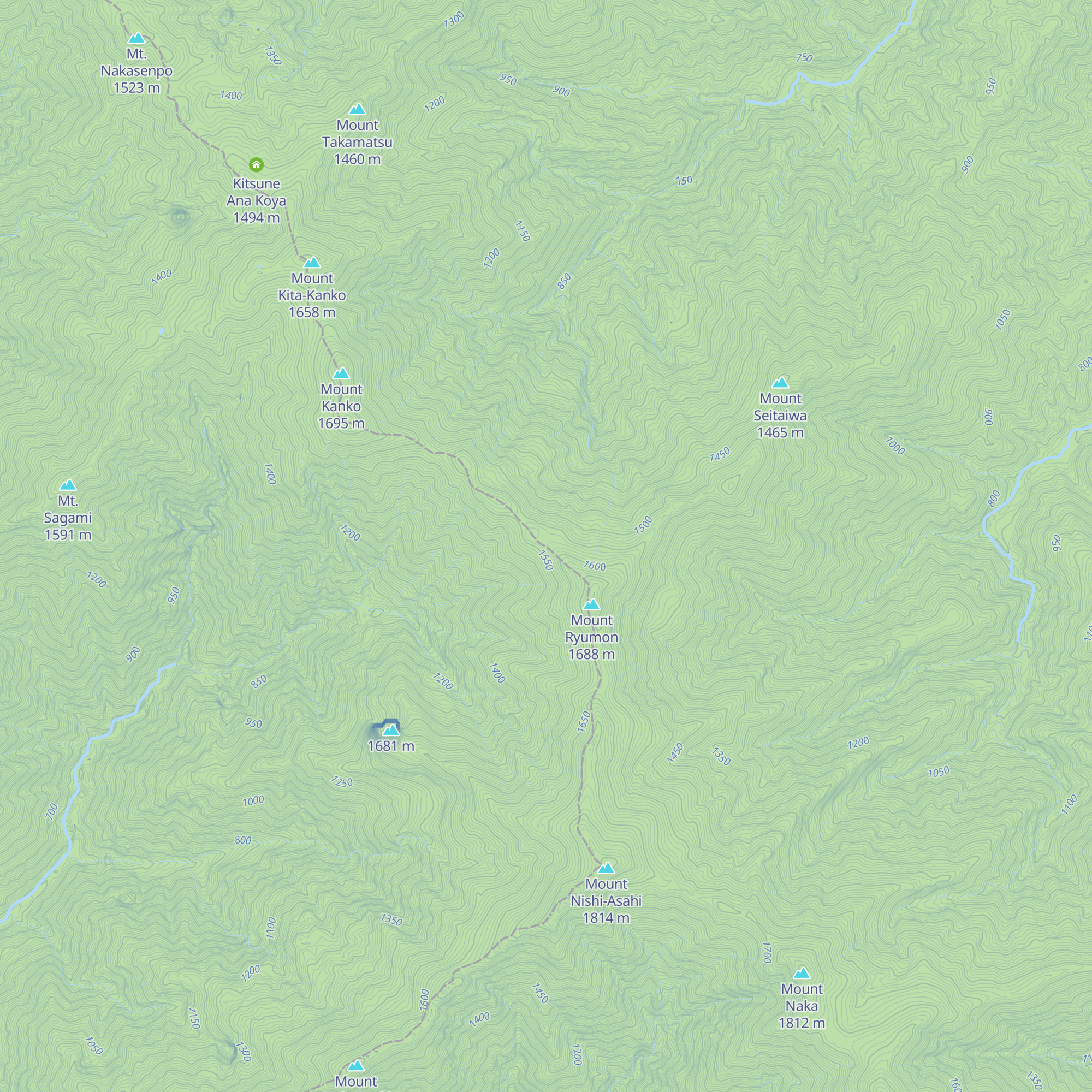 Ryūmonzan Hinan Koya map