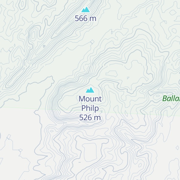 Map of Mount Philp